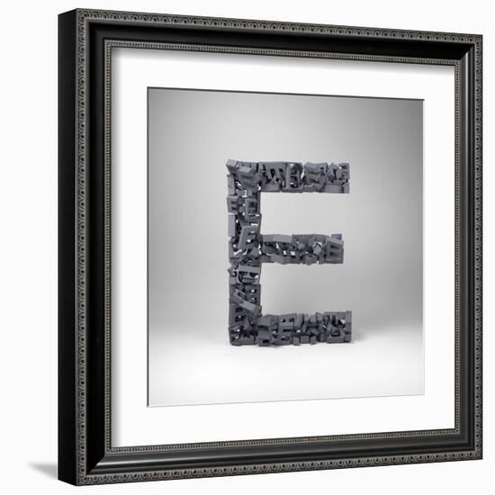 Letter E-badboo-Framed Art Print