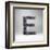 Letter E-badboo-Framed Art Print