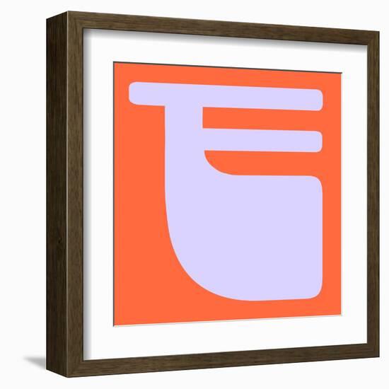 Letter F Purple-NaxArt-Framed Art Print