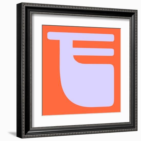 Letter F Purple-NaxArt-Framed Art Print