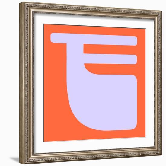 Letter F Purple-NaxArt-Framed Art Print