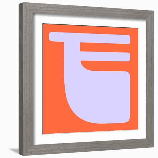 Letter F Purple-NaxArt-Framed Art Print