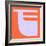 Letter F Purple-NaxArt-Framed Art Print