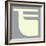 Letter F White-NaxArt-Framed Art Print