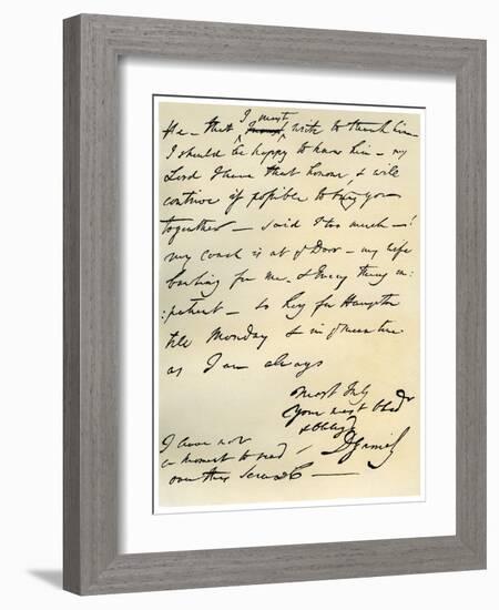 Letter from David Garrick to Edward Gibbon, 8th March 1776-David Garrick-Framed Giclee Print