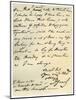 Letter from David Garrick to Edward Gibbon, 8th March 1776-David Garrick-Mounted Giclee Print