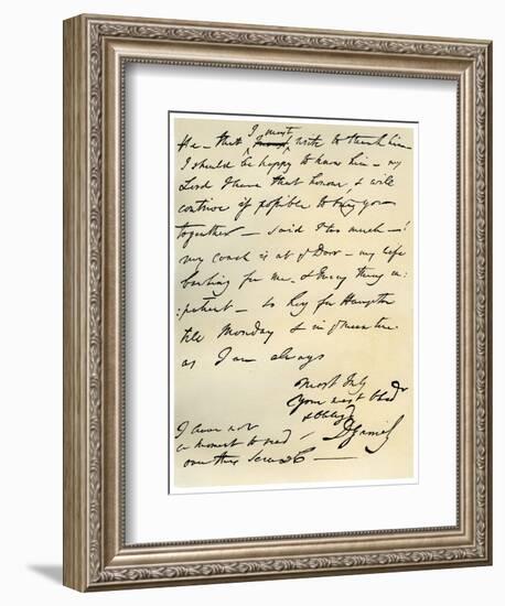 Letter from David Garrick to Edward Gibbon, 8th March 1776-David Garrick-Framed Giclee Print