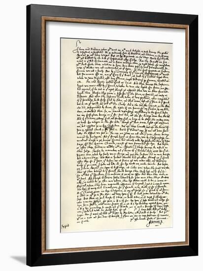Letter from Dr John Donne to Sir Robert Cotton, C1602-John Donne-Framed Giclee Print