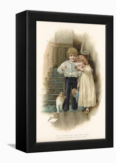 Letter from Father-English School-Framed Premier Image Canvas