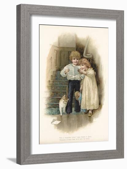 Letter from Father-English School-Framed Giclee Print