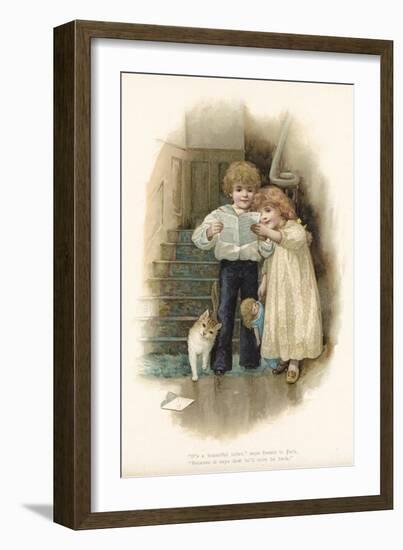 Letter from Father-English School-Framed Giclee Print