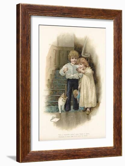 Letter from Father-English School-Framed Giclee Print