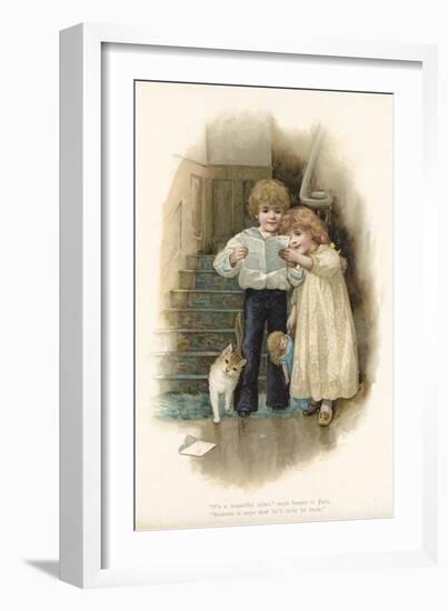 Letter from Father-English School-Framed Giclee Print