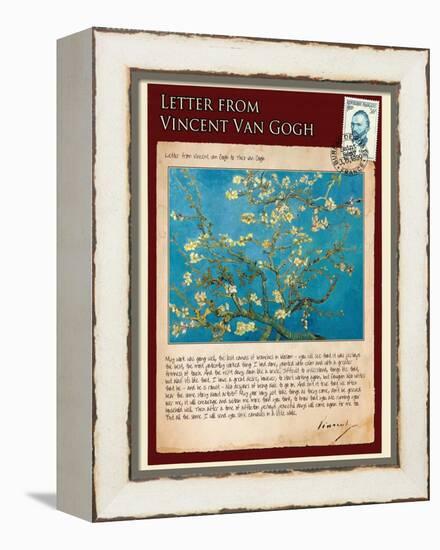 Letter from Vincent: Almond Blossom, C1890-Vincent van Gogh-Framed Premier Image Canvas