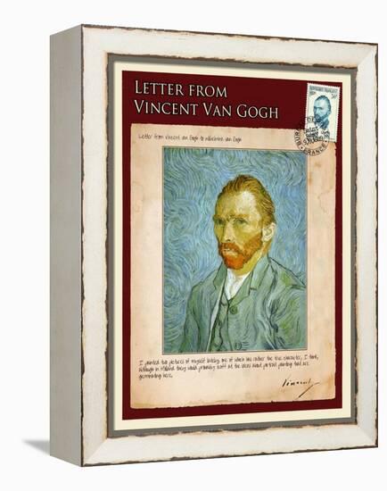 Letter from Vincent: Self-Portrait2-Vincent van Gogh-Framed Premier Image Canvas