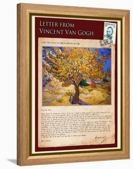 Letter from Vincent: The Mulberry Tree-Vincent van Gogh-Framed Premier Image Canvas