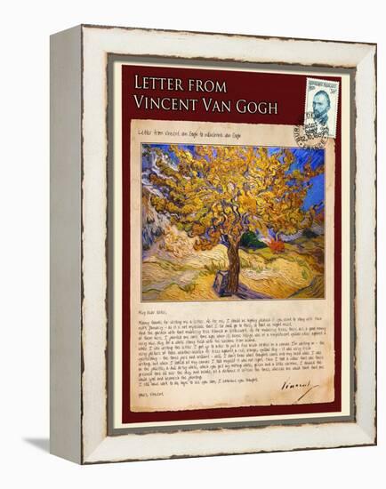 Letter from Vincent: The Mulberry Tree-Vincent van Gogh-Framed Premier Image Canvas