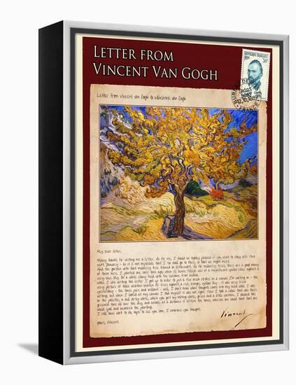 Letter from Vincent: The Mulberry Tree-Vincent van Gogh-Framed Premier Image Canvas