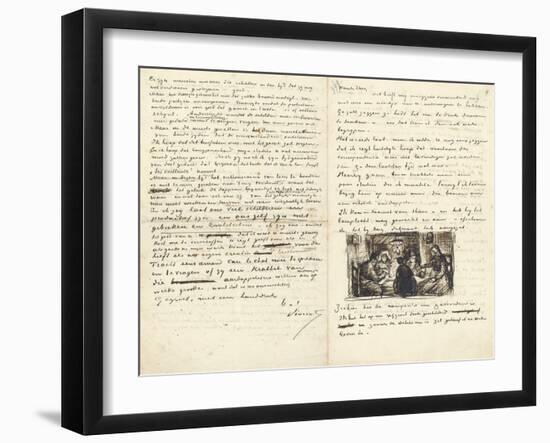 Letter from Vincent Van Gogh to His Brother Theo-null-Framed Giclee Print