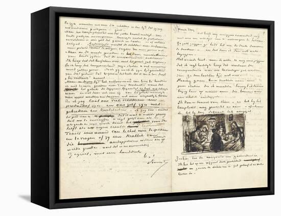 Letter from Vincent Van Gogh to His Brother Theo-null-Framed Premier Image Canvas