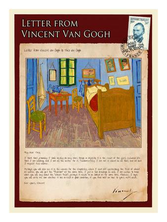 Letter From Vincent Vincent S Bedroom In Arles Giclee Print By Vincent Van Gogh Art Com