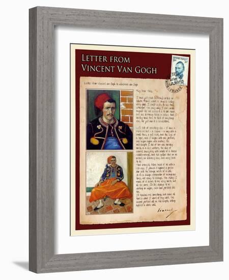 Letter from Vincent: Zouave-Vincent van Gogh-Framed Giclee Print