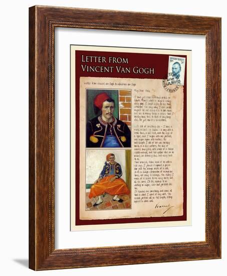 Letter from Vincent: Zouave-Vincent van Gogh-Framed Giclee Print