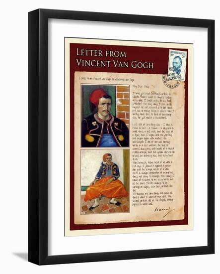 Letter from Vincent: Zouave-Vincent van Gogh-Framed Giclee Print