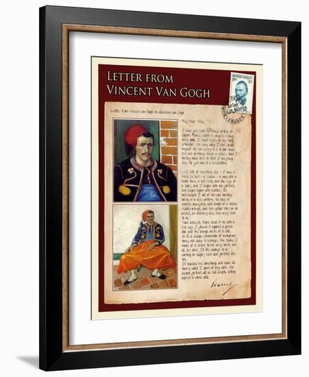 Letter from Vincent: Zouave-Vincent van Gogh-Framed Giclee Print