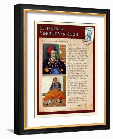 Letter from Vincent: Zouave-Vincent van Gogh-Framed Giclee Print