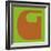 Letter G Orange-NaxArt-Framed Premium Giclee Print