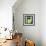 Letter H Green-NaxArt-Framed Art Print displayed on a wall