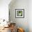 Letter H Green-NaxArt-Framed Art Print displayed on a wall