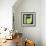 Letter H Green-NaxArt-Framed Art Print displayed on a wall