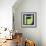 Letter H Green-NaxArt-Framed Art Print displayed on a wall