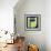 Letter H Green-NaxArt-Framed Art Print displayed on a wall