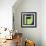 Letter H Green-NaxArt-Framed Art Print displayed on a wall