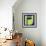 Letter H Green-NaxArt-Framed Art Print displayed on a wall