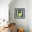 Letter H Green-NaxArt-Framed Art Print displayed on a wall