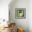 Letter H Green-NaxArt-Framed Art Print displayed on a wall