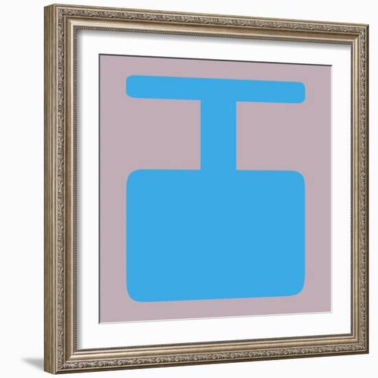 Letter I Blue-NaxArt-Framed Art Print