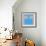 Letter I Blue-NaxArt-Framed Art Print displayed on a wall