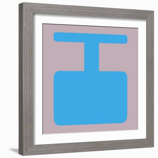 Letter I Blue-NaxArt-Framed Art Print