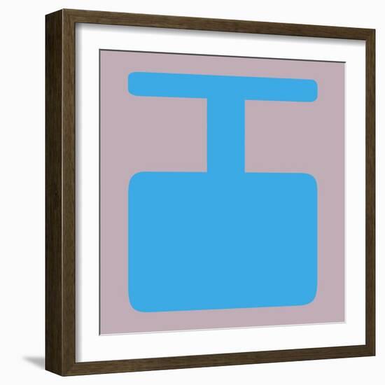 Letter I Blue-NaxArt-Framed Art Print