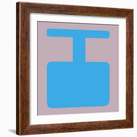 Letter I Blue-NaxArt-Framed Art Print