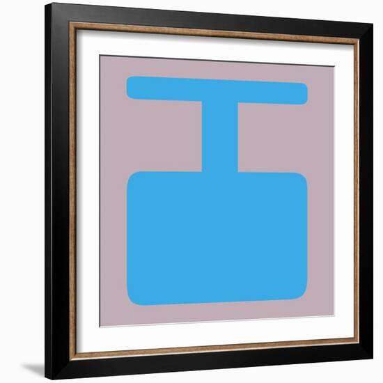 Letter I Blue-NaxArt-Framed Art Print