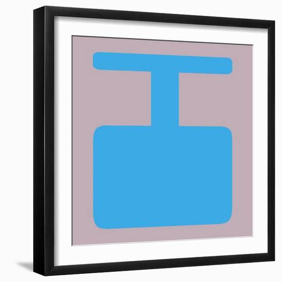 Letter I Blue-NaxArt-Framed Art Print