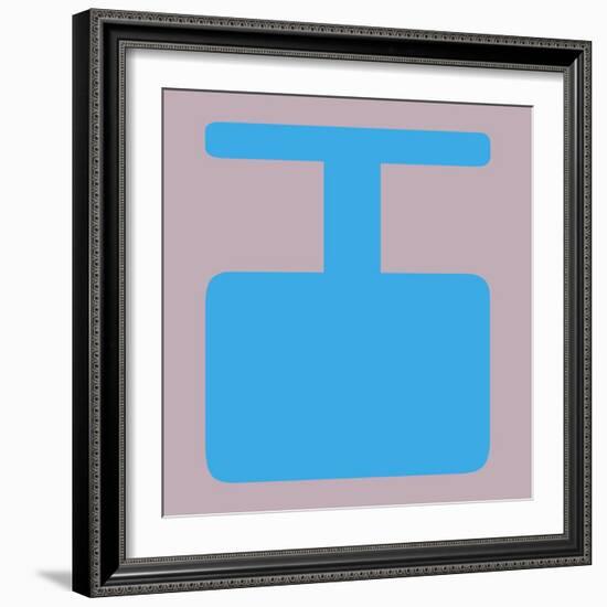 Letter I Blue-NaxArt-Framed Art Print