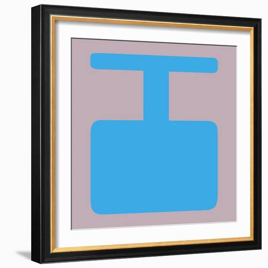 Letter I Blue-NaxArt-Framed Art Print