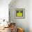 Letter I Yellow-NaxArt-Framed Art Print displayed on a wall